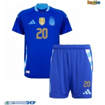 Maglie da calcio Argentina Alexis Mac Allister #20 Seconda Maglia Bambino Copa America 2024 Manica Corta (+ Pantaloni corti)